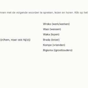 Kon Leri Basis Abonnement Surinaams Extra (Niveau 1) - Afbeelding 4