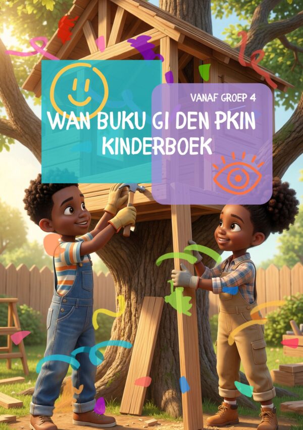 Kinderboek - Wan Buku Gi Den Pkin | Kinderboek met Spelletjes en Surinaamse Woorden